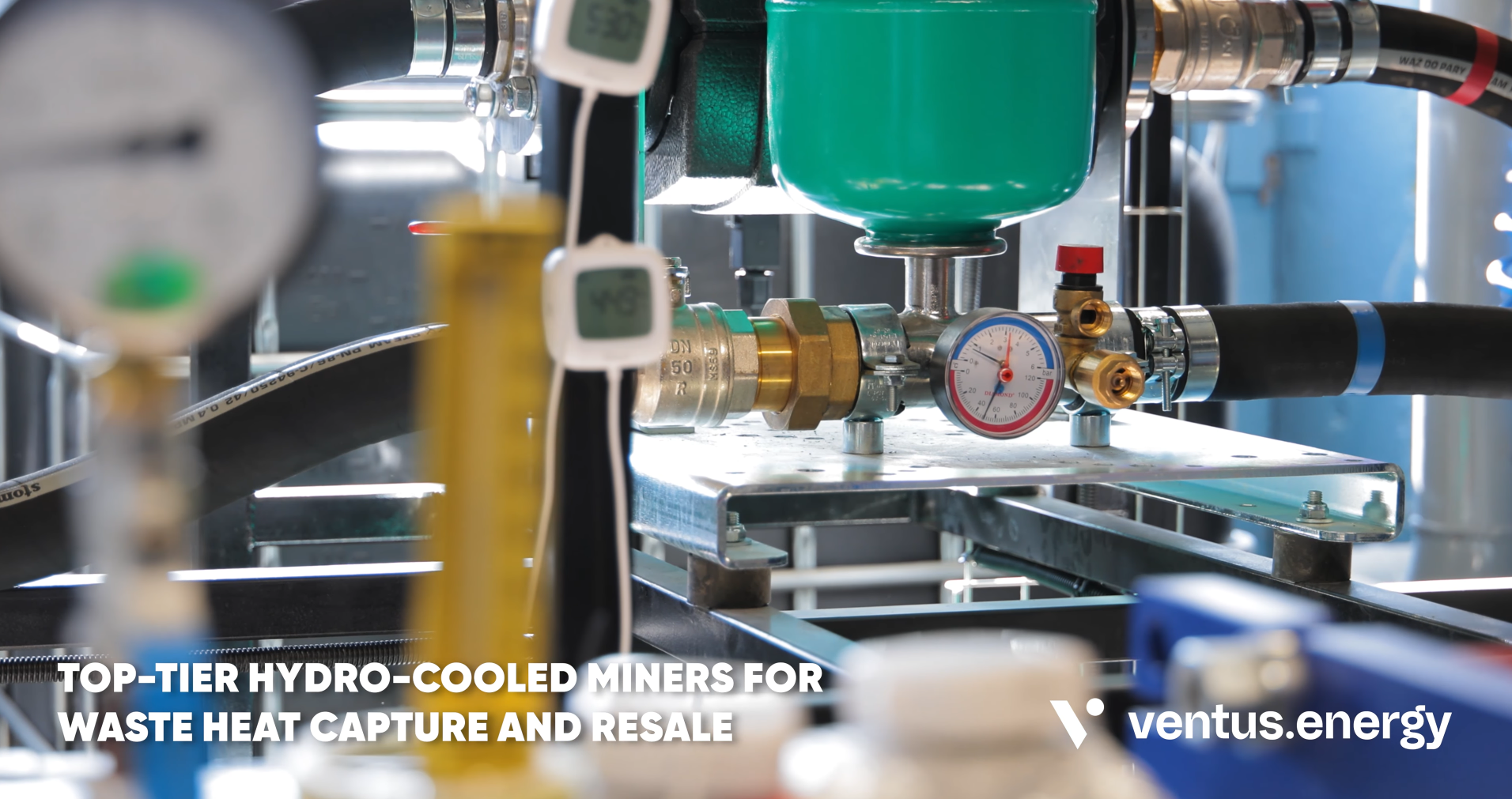 ASIC mining hardware racks at Smiltene